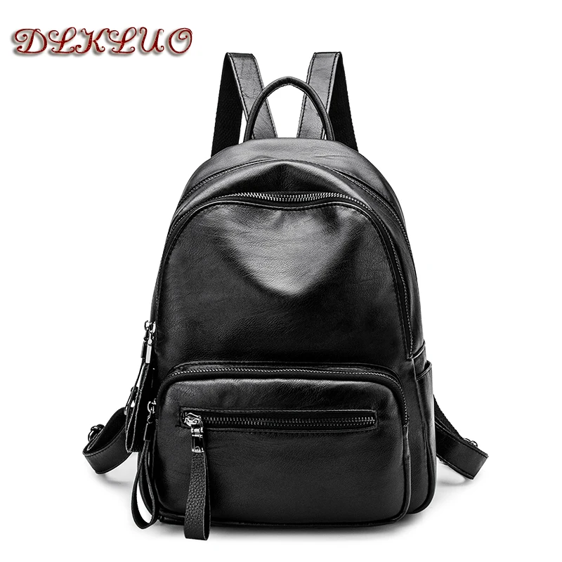 

Mini Backpack Women PU Leather Shoulder Bag For Teenage Girls Kids Multi-Function Small Bagpack Female Ladies School Backpack