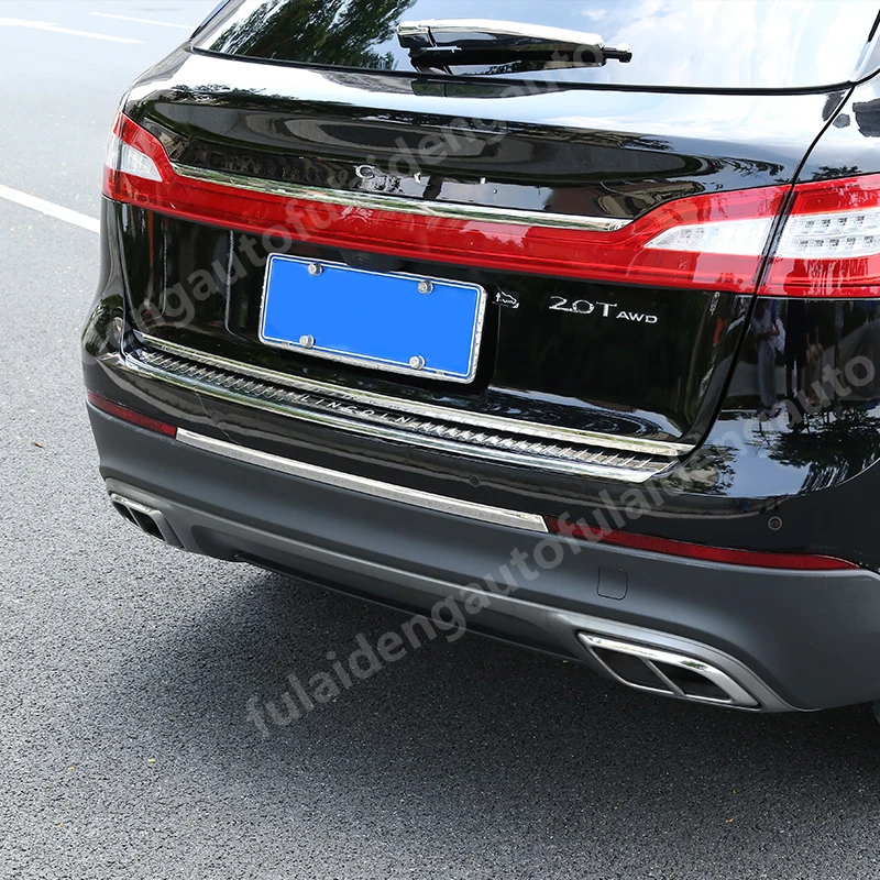 1 шт. для Lincoln MKX- накладка покрышка заднего бампера из нержавеющей стали аксессуары для стайлинга автомобилей