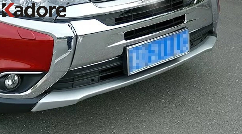Для Mitsubishi Outlander 2016 2017 2018 ABS хромированный передний Нижний Бампер протектор