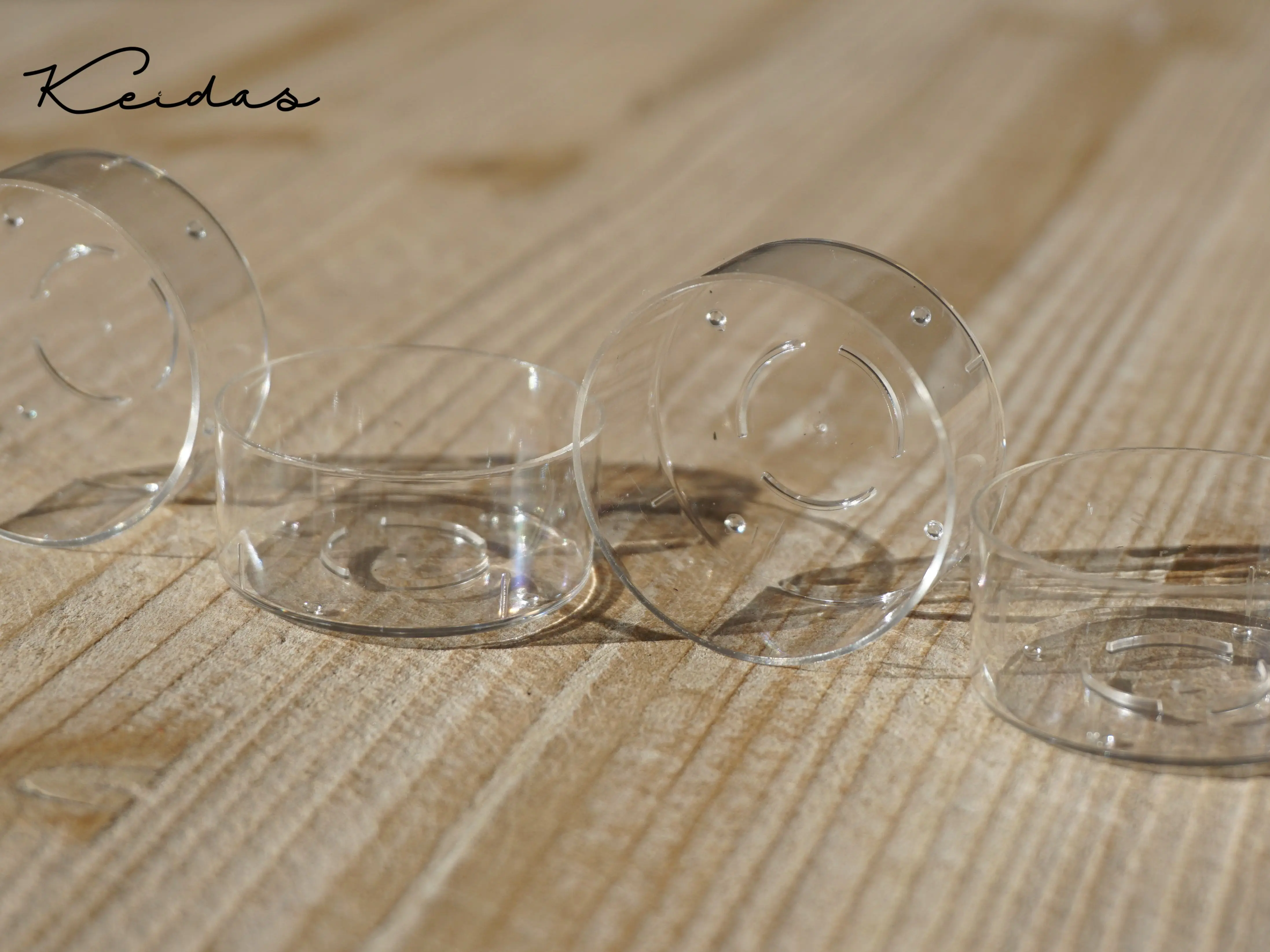 High Transparent Round Shape Plastic Candle Containers for DIY Holiday Celebration Candle Making 20PCS