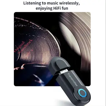 

Bluetooth Transmitter 3.5MM Jack Audio Adapter Wireless Stereo Bluetooth For PC Adapter Headphones Audio TV Transmitter Z0E4