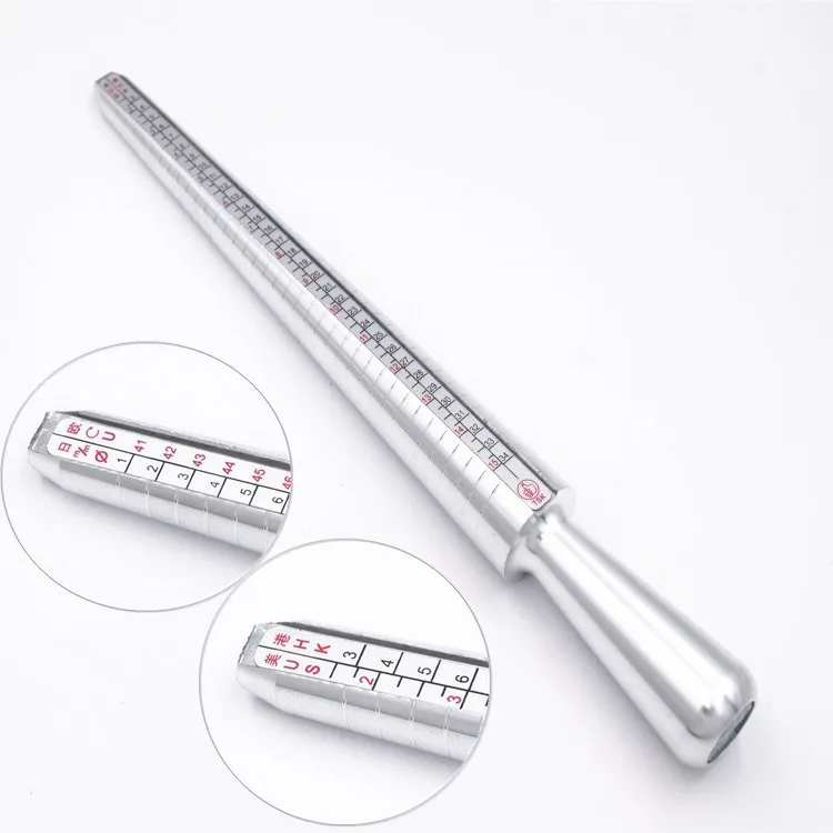 

Hong Degree Four Ring Size Adapter Hong Degree Ring Circle Hand-Inch Rod Ring Circle Combination Ring Finger Measuring Tools Who