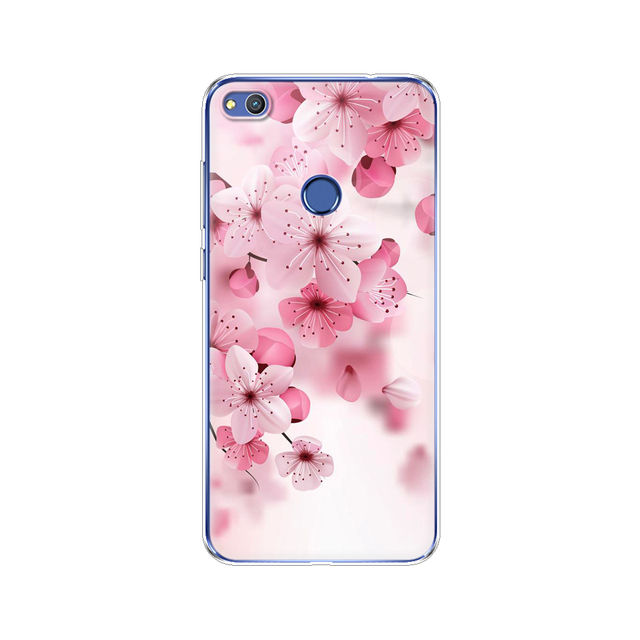 phone case for huawei honor 8 lite soft tpu silicon back cover 360 full for honor 8 liteprotective printing clear coque