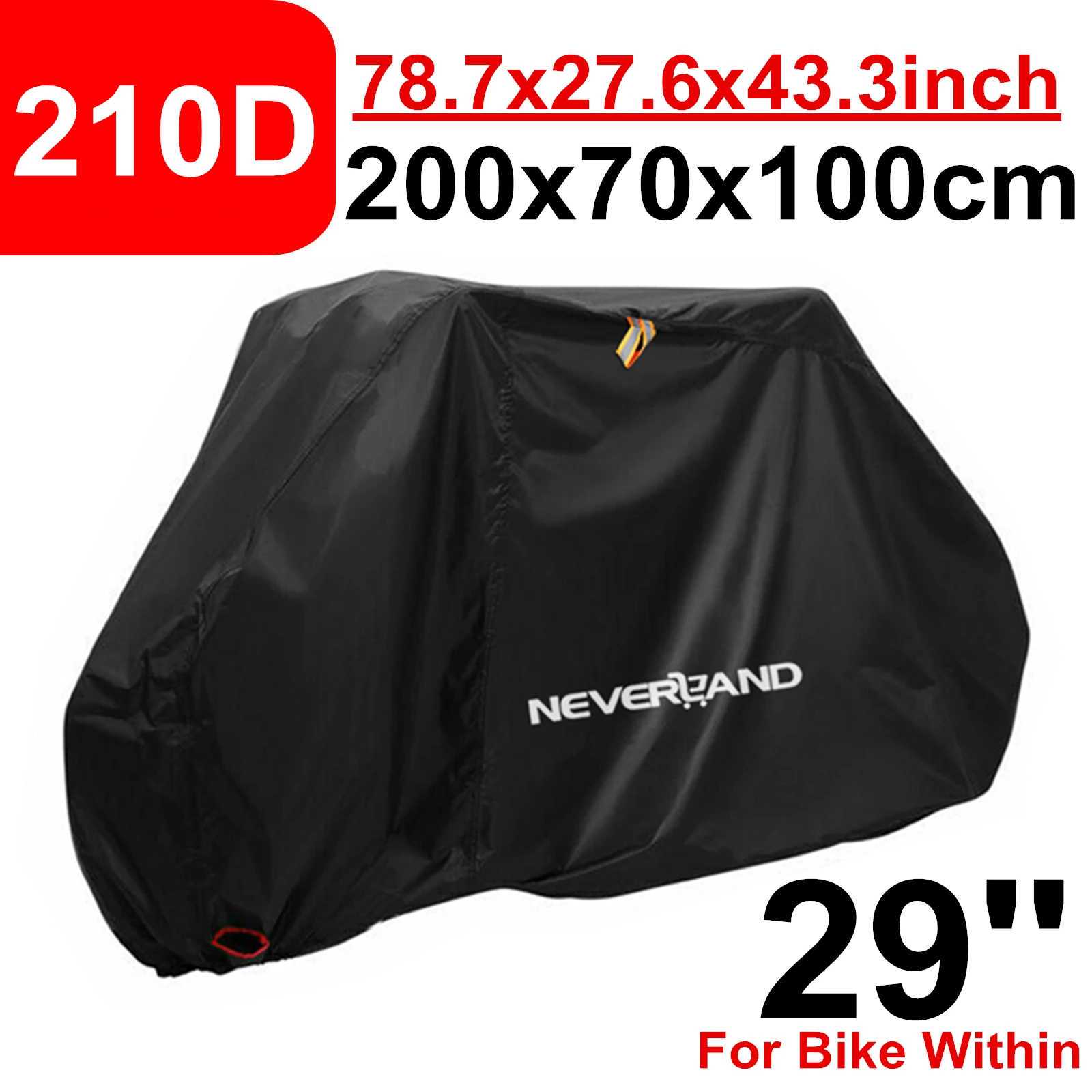

29" 210D Rain Proof Waterproof Universal Bike Cover Covers UV Protector For Mountain Road Comfort Hybrid Cruiser Bikes D40