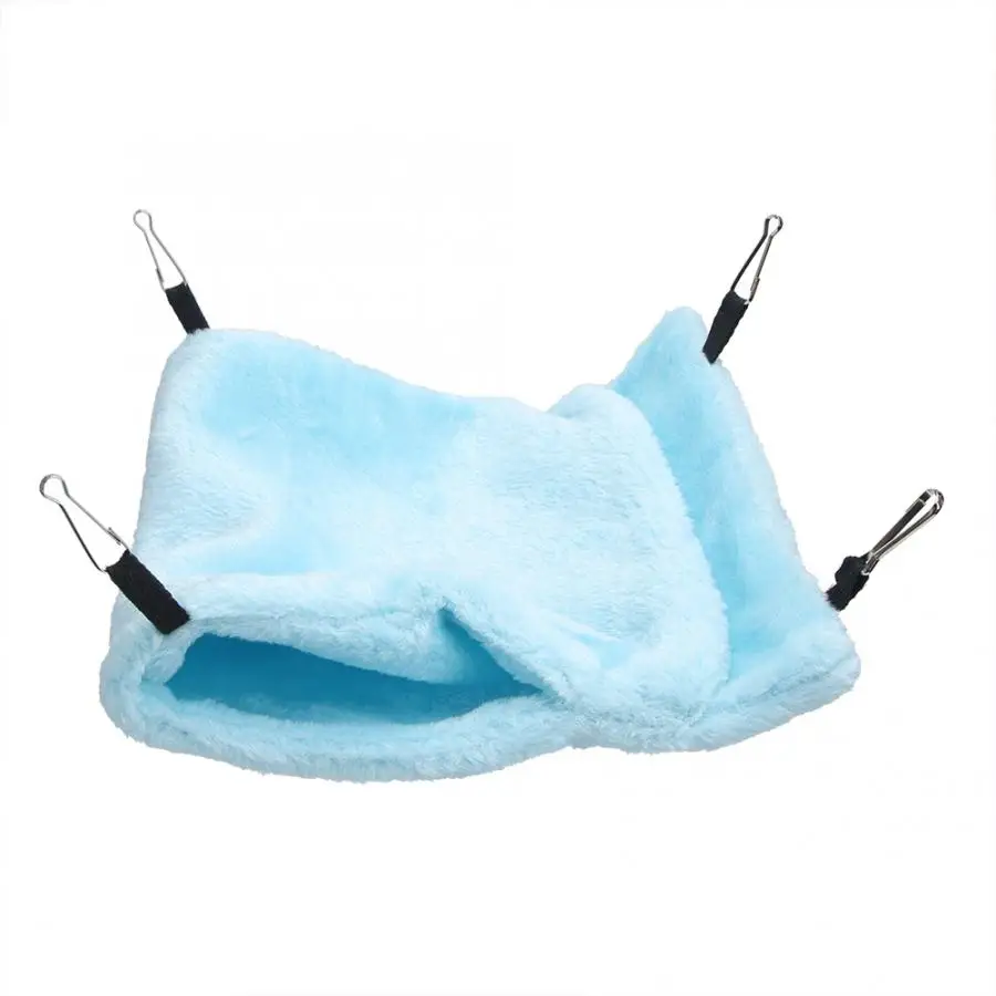 Pet Rabbit Hamster House Bed Small Pet Hammock Soft Hanging Sleeping Bag Bed with Hook for Hamster Pet Guinea Pig Squirrel