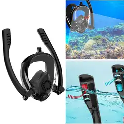 Дыхательная система Полное Лицо Маска для подводного плавания для натурального дыхания безопасная Подводная маска с защитой от утечки
