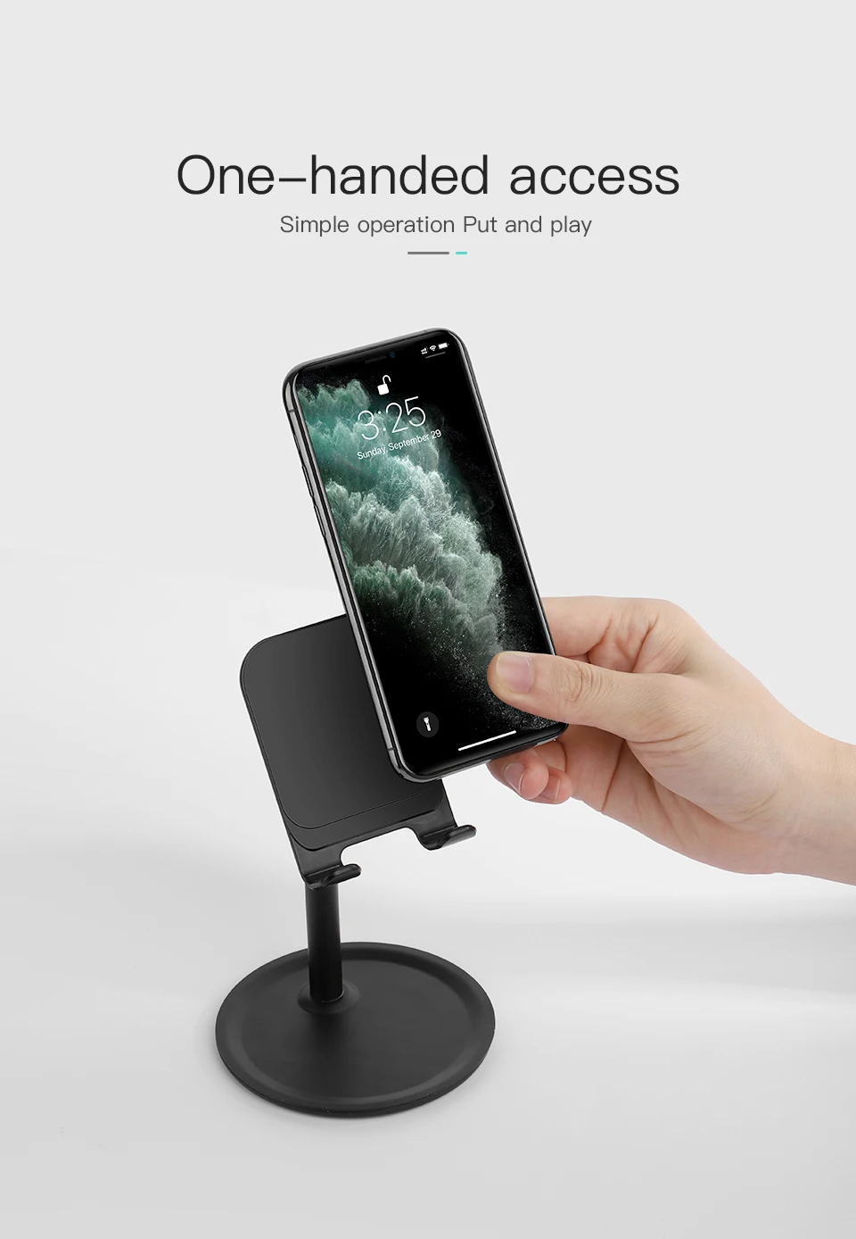KUULAA мобильный телефон стенд держатель для iPhone iPad Air смартфон металлический стол настольный телефон держатель для Xiaomi huawei планшет