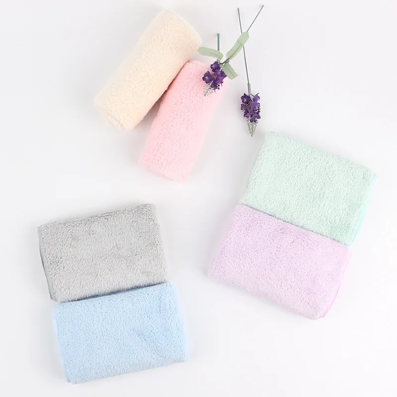 Si Cheng Good Coral Velvet Small Cleaning cloth Two Loaded without Leaving Oil Water-Absorbing Thick Household Qing Scouring Pad