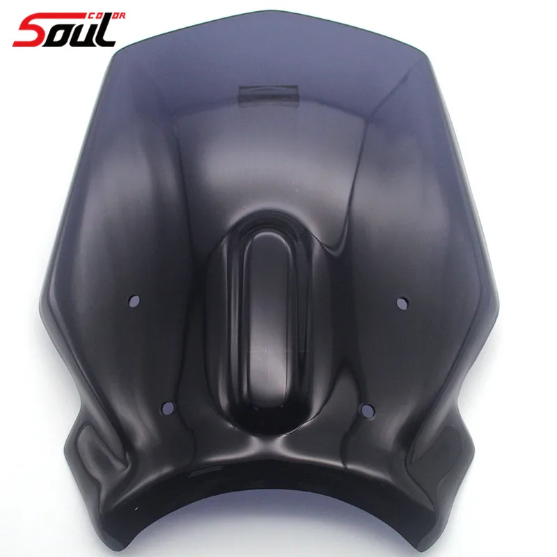 Smoke Motorcycle Sports Windshield WindScreen Visor Viser Fits For Honda CB125R CB250R CB300R 18'-20' Double Bubble - Цвет: Smoke