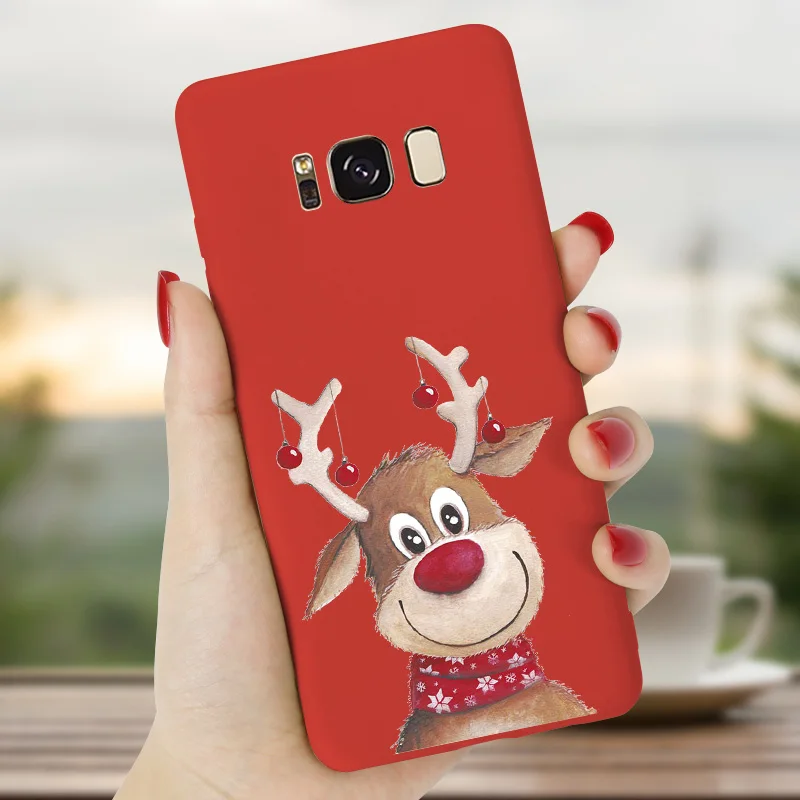HOHDXLC Для samsung J5 чехол Рождественский обложки для samsung S10e S10 рlus Lite S8 S9 матовый мягкий чехол J3 J7 J4 Plus J6 Капа - Цвет: HOHDXLC