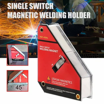 

Neodymium Welding Magnet Holder Strong Single Switch On/Off Switch Magnetic Clamp/Magnet Square 45 90 Degree S/L Size 30KG/50KG