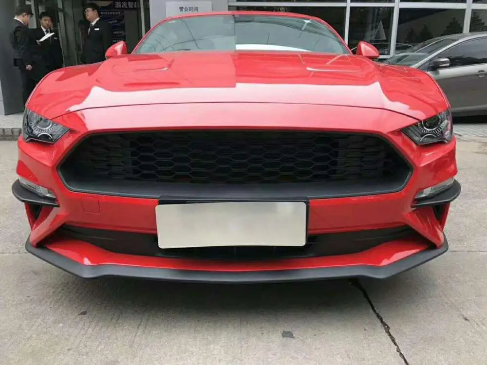 Автомобильный наружный передний противотуманный светильник, лампа век для Ford Mustang-, 2 шт., автомобильный светильник, полоски для бровей, отделка, Стайлинг, молдинги ABS