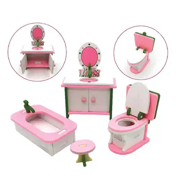 

Mini Simulation Furniture Children Play House Toy Wooden Kitchen New Environmentally Friendly Materials Gifts For Childrens
