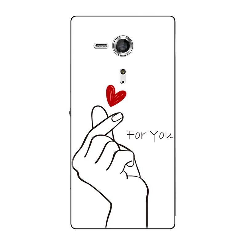 Мягкие чехлы для sony Xperia SP M35 M35h M35C C5303 C5306 C5302 чехол с принтом(розы); волк милый чехол-крышка с узорами чехол для телефона чехол Fundas Para - Цвет: A181