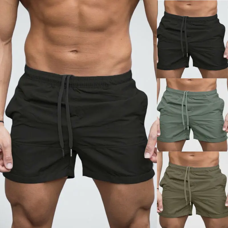 

Pockets Detail Quick Dry Swimming Shorts Men Swimwear Man Swimsuit Swim Beach Shorts Summer Bathing Beach Wear Surf Boxer