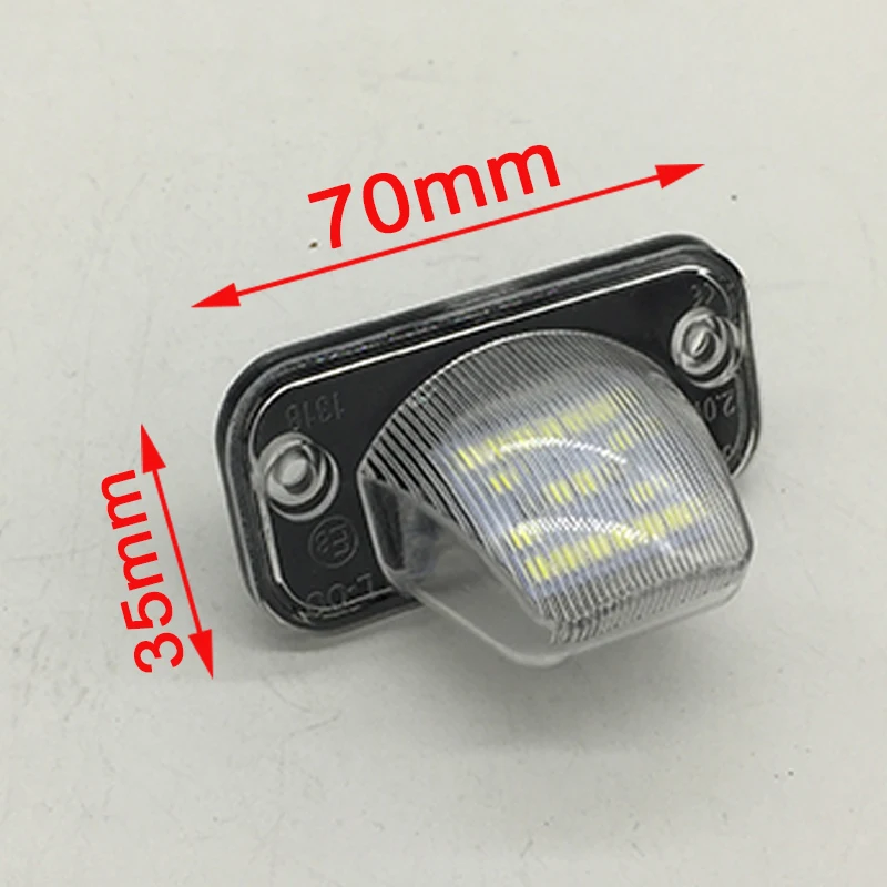 Mutips 1 набор Автомобильный светодиодный Подсветка регистрационного номера 12V для