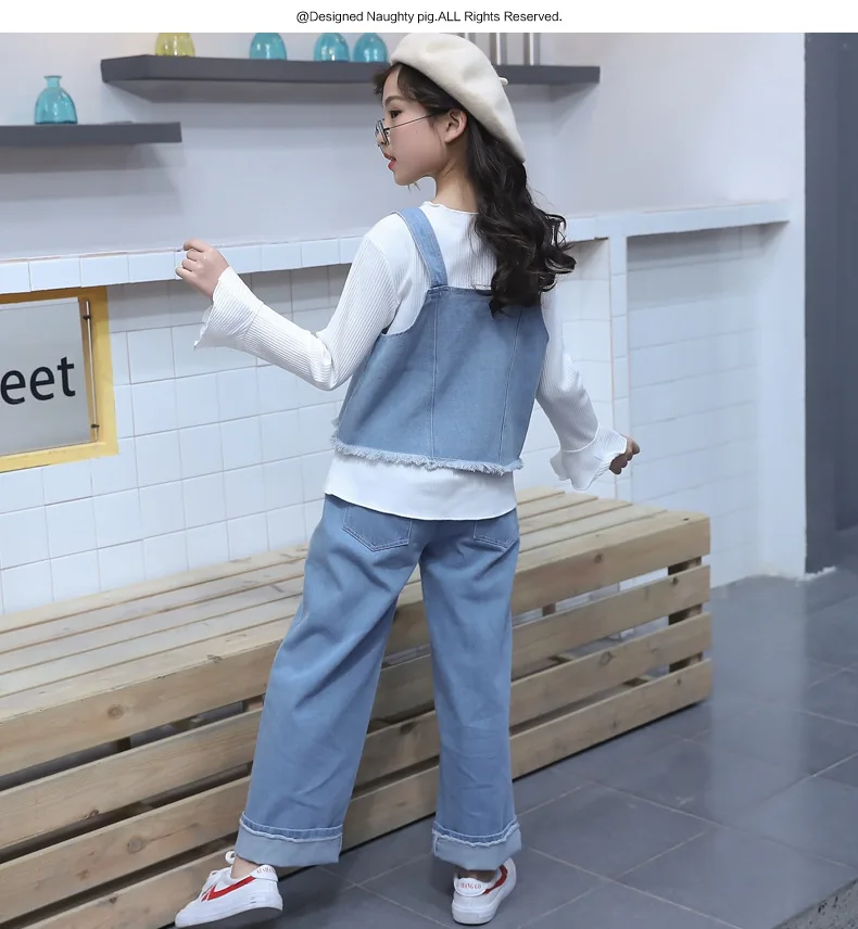 3 pcs Spring Kids Clothing Sets Children Tracksuit Autumn Toddler Girls Clothing Set Long Sleeve Girls Clothes Set With Jeans