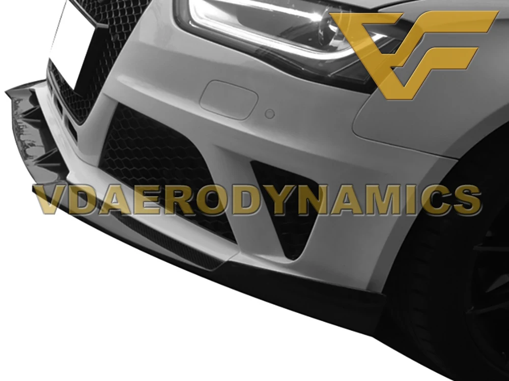 Подходит для 08-12 13-16 17-19 Audi B8 S4 RS4 A4 с Sline посылка из углеродного волокна VAD-RS Комплект переднего бампера для губ