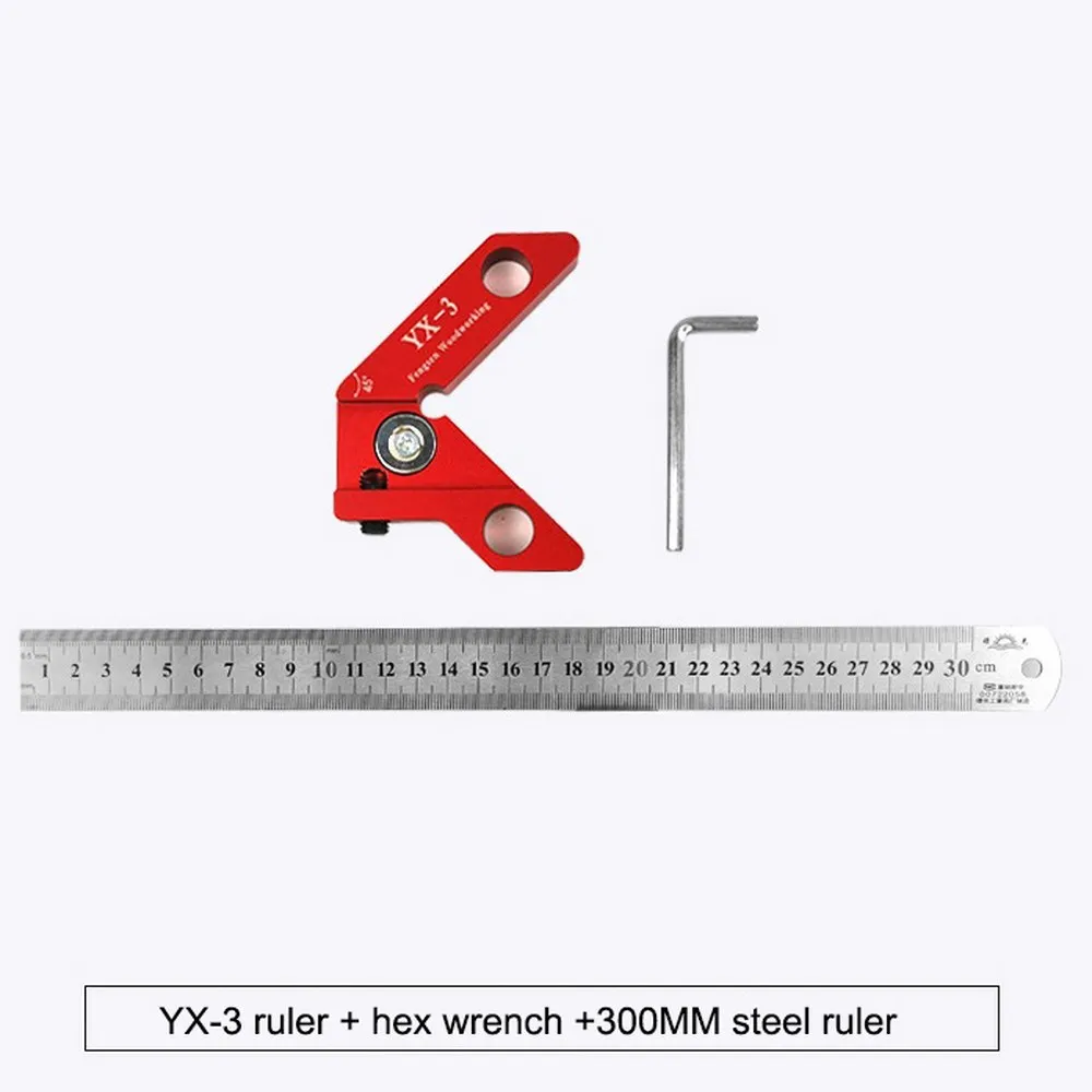 YX-3, деревообрабатывающий инструмент, красный, 300 мм, разметочная линейка, t-образная линейка, инструмент для разметки, инструмент для разметки, Деревообрабатывающие инструменты