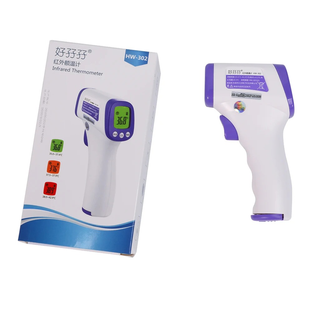 

Mahasoa HW-302 Digital Infrared Thermometer Body Temperature Noncontact Adult Kids Forehead Infrared Forehead Thermometer