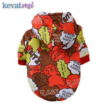 

Cartoon Dog Clothes Winter Pet Dog Hoodie Thicken Coat Cute Print Dog Jacket Cotton Warm Chihuahua Clothes Pet Clothing