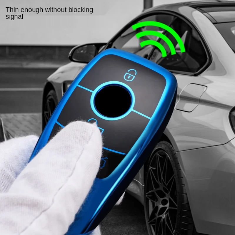 Custodia per Chiave/telecomando per Mercedes Benz classe E S GLE A220 W213 E200 E300 E220 E320 E260 E43 accessori Shell - He2d8f6acbff84aeda2f440f95ea23bd70