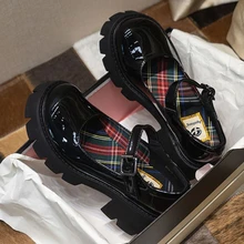 Lolita-uniforme de estudiantes japoneses JK para mujer, zapatos de tacón alto, zapatos universitarios con plataforma, Mary Jane, plataforma Vintage, Cosplay
