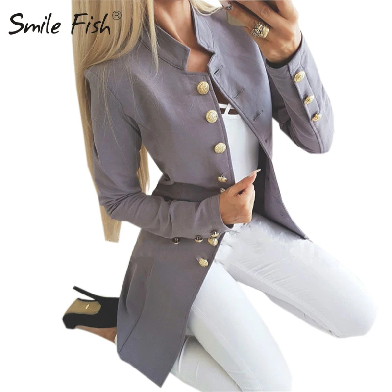 Greatest Office Women Long Coat Overall Fashion Single Breasted Winter Slim Jacket Solid Female Red Black Bo