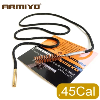 

Armiyo Barrel Brush .44Cal .45Cal 11.4mm Pistol Bore Cleaner Gun Cleaning Brush Shooting Accessories Screw Thread Size 8-32