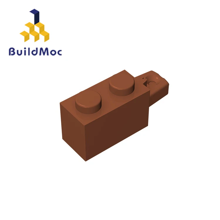 BuildMOC 30541 шарнир кирпич 1x2 Блокировка дисплея картона для строительных блоков Запчасти "сделай сам" с возможностью нанесения собственного логотипа развивающие креативный подарок игрушки