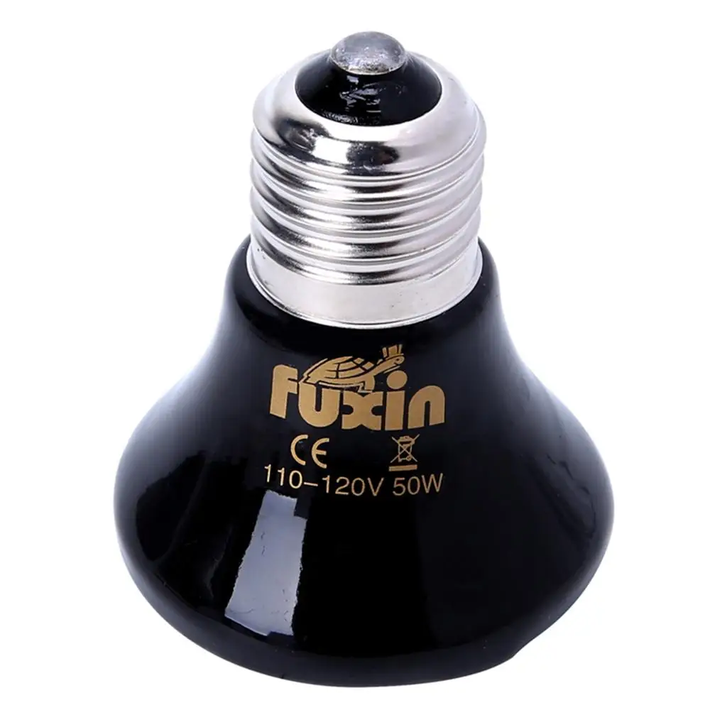 (110-120V)-50W 25/50/75/100W любимчика для разведения рептилий Керамика излучатель подогреваемый нагреватель лампа RXJB - Цвет: (110-120V)-50W