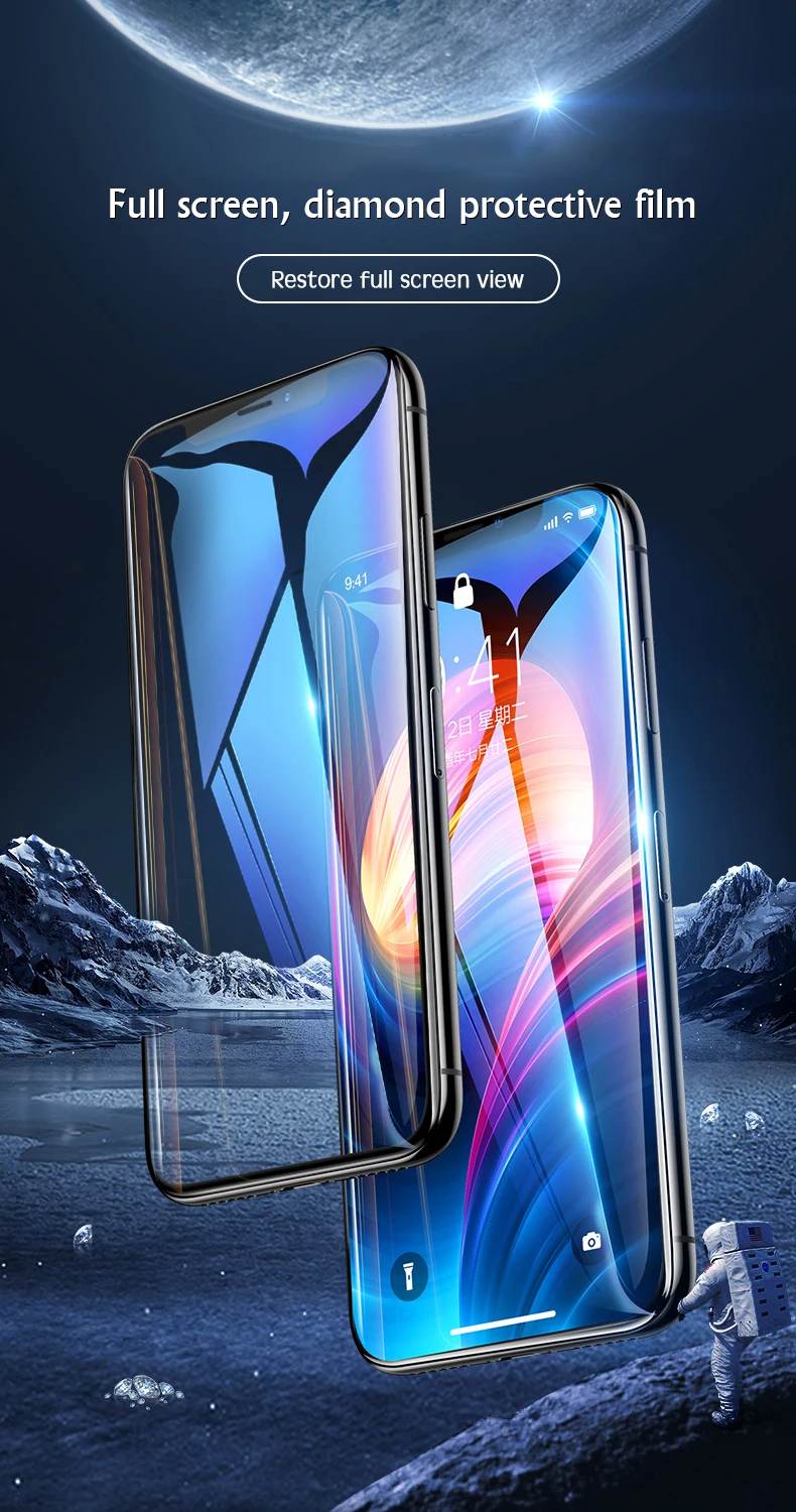 10D полное покрытие, Защитное стекло для iPhone 11 Pro MAX XS MAX XR X 7 8 6 6S Plus, закаленное стекло, защитная пленка с закругленными краями