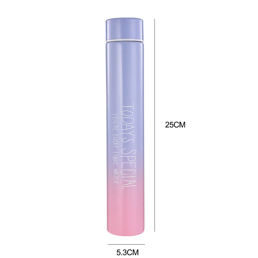 Термостойкая чашка из нержавеющей стали для пеших прогулок и путешествий с радугой, сохраняющая тепло бутылка из нержавеющей стали