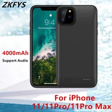 Чехол для зарядки аккумулятора s 4000 мАч для iPhone 11 Pro, чехол для аккумулятора для iPhone 11 Pro Max, чехол для зарядки аккумулятора s