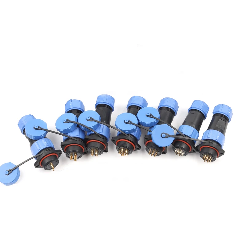 

SP21 Waterproof Connector IP68 2/3/4/5/7/9/12 Pin Cable Connectors Plug/Socket Connector DIY YOU Flange Avitation Plug
