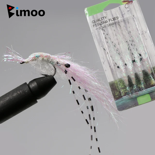 Shrimp Fly Fishing Lure Bait, Krystal Flash Fishing