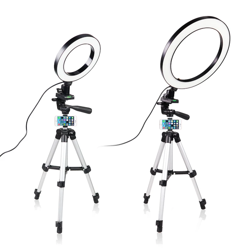  LED Ring Light Camera Photography Annular Lamp Studio Ringlight for Youtube Makeup Phone Selfie wit - 4000269774762