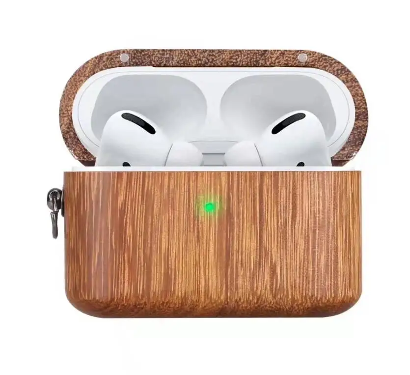 C Для AirPods Pro Жесткий чехол Защитный Твердый Деревянный чехол противоударный чехол для Airpods 3 чехол для наушников аксессуар - Цвет: C