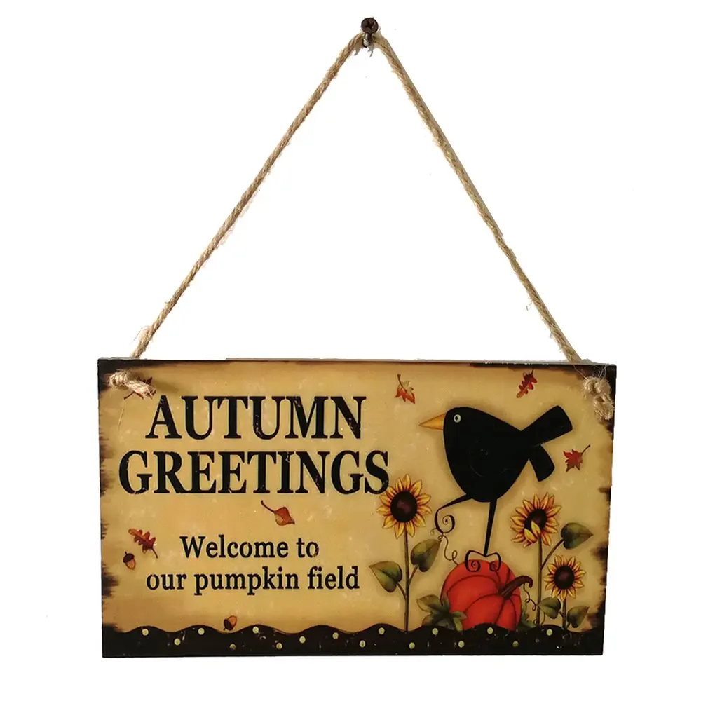 

Horrible Style With Fine Polishing On Both Sides Wooden Halloween Pendant Diy Scene Pattern Hanging Board