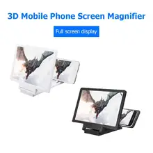3d tela do telefone móvel lupa hd smartphone suporte de amplificação filme vídeo dobrável desktop 5.5 polegada suporte dobrável titular
