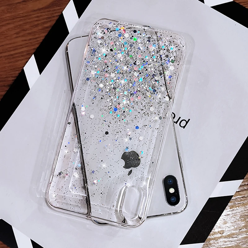 Glitter Phone Case for samsung galaxy NOTE 10 Lite Silicone Soft