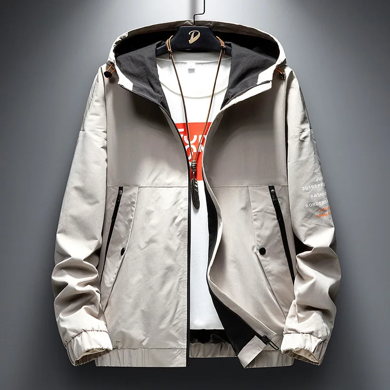 

8386-Men Workwear Coat Spring And Autumn New Style Trend Versatile Jacket Men's Casual Handsome INS Popular Brand Clothes