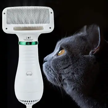 

2-In-1 Portable Dog Dryer Pet Hair Dryer Comb Brush Pet Grooming Cat Hair Comb Dog Fur Blower Low Noise Dropship