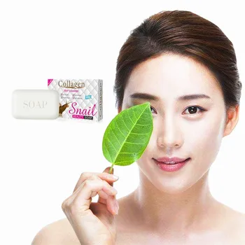 

Collagen Repair Clean Face Washing Soap Used for Makeup Removal, Freckle Removal, Snail Protein Whitening and Nourishing Soap