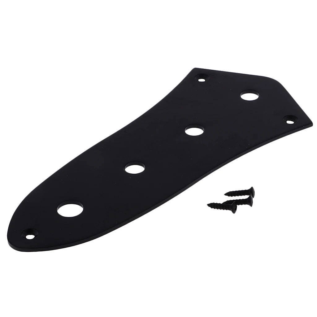 Tooyful 4 Holes Vintage Control Plate Metal For Jazz JB Style Bass Instrument Accessories