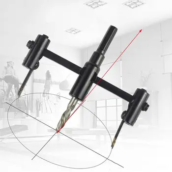 

120mm 200mm Adjustable Aircraft Hole Opener Carpenter Hole Opener Gypsum Sound Downlight Reamer Drill Bit