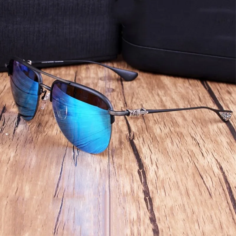 

Deatiy Men Retro Sun Glasses Big Box Polarized Light Sunglasses Big Face Driver Mirror Driving Glasses 2018 New Style Fashion