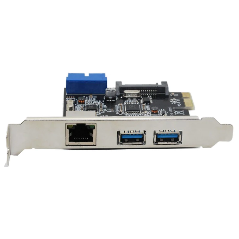 HOT-USB 3,0 Ethernet адаптер 3 Порты и разъёмы USB 3,0 концентратор 10/100/1000 Мбит/с PCI-E на RJ45 гигабитный сетевой адаптер Usb Ethernet сетевой