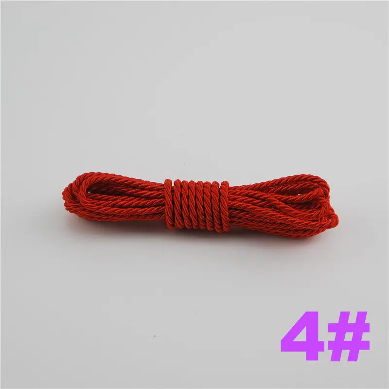 FASMILEY DIY Cord Jewelry findings 3 мм плетеный Канат мульти сплошной Цвет витая нить DIY аксессуары строка товарами на расстоянии до 20 м DS217 - Цвет: 4