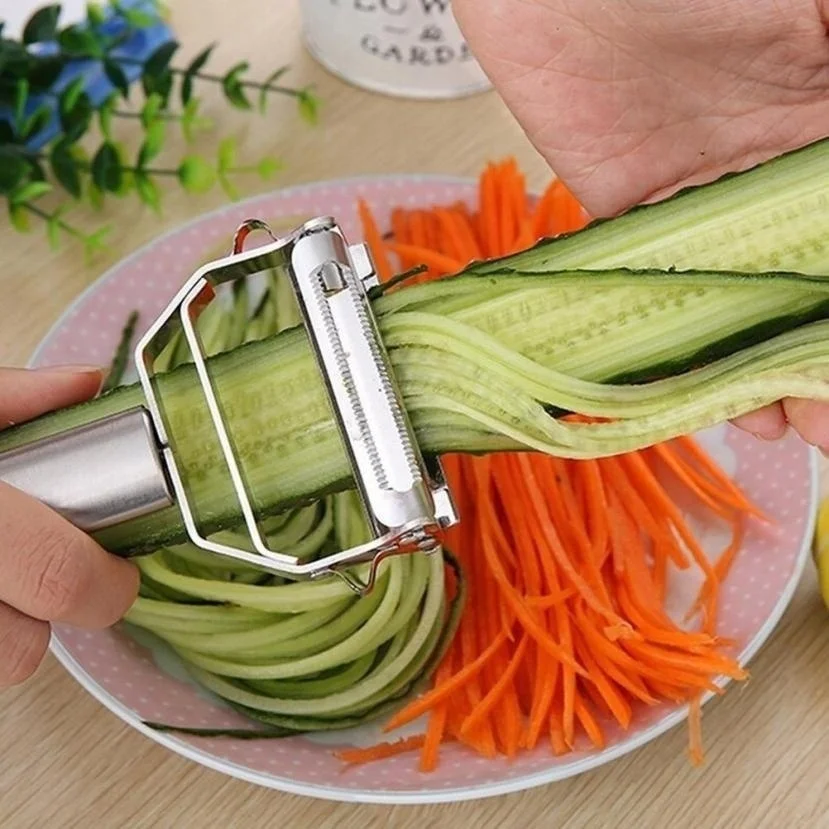Vegetable Peeler/Cutter/Slicer Heavy Duty Sharp All Metal Mango Spot Julienne 